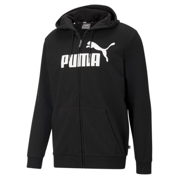Puma ESS BIG LOGO FZ HOODIE TR mu ki pulover crna Intersport