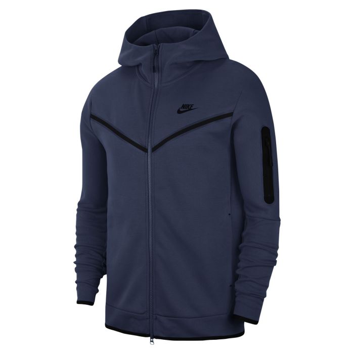 Nike M NSW TCH FLC HOODIE FZ WR, muška jakna, crna | Intersport