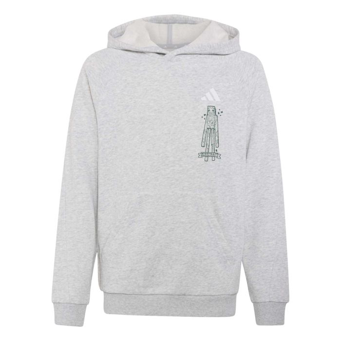 Adidas J MC HOODIE, dječji pulover, siva