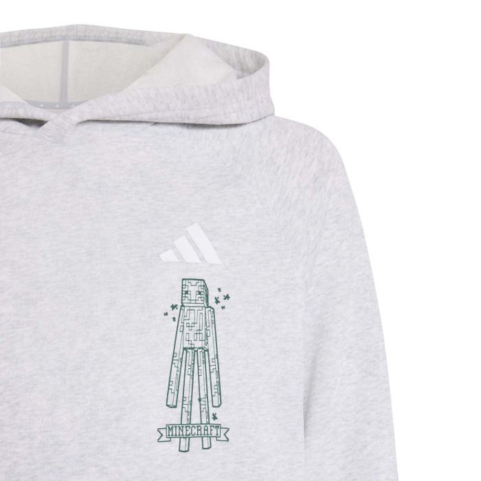 Adidas J MC HOODIE, dječji pulover, siva