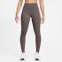 Nike W NK DF ONE HR TIGHT, ženske tajice za fitnes, siva