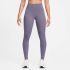 Nike W NK DF ONE HR TIGHT, ženske tajice za fitnes, ljubičasta