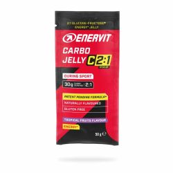 Enervit C2:1PRO CARBO JELLY TROPICAL FRUITS 50G, sportska prehrana, crvena