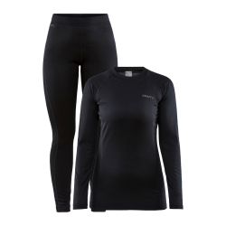 Craft CORE WARM BASELAYER SET W, donje rublje žensko set, crna