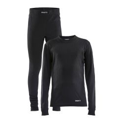 Craft CORE DRY BASELAYER SET J, dječje donje rublje set, crna