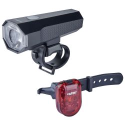 Cytec 35 LUX USB, set svjetala za bicikl, crna