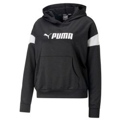 Puma FIT TECH KNIT HOODIE, pulover, crna
