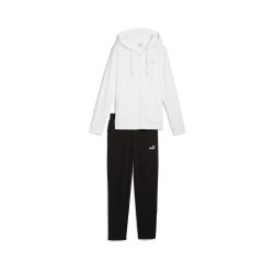 Puma METALLIC HOODED SWEAT SUIT TR OP, ženska trenirka, bijela
