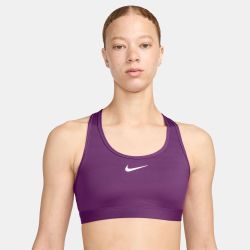 Nike W NK SWSH MED SPT BRA, ženski sportski top, ljubičasta