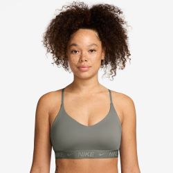 Nike W NK DF INDY LGT SPT BRA, ženski sportski top, siva