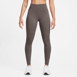 Nike W NK DF ONE HR TIGHT, ženske tajice za fitnes, siva