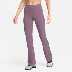 Nike W NK DF ZENVY HR FLARE, ženske fitnes hlače, ljubičasta