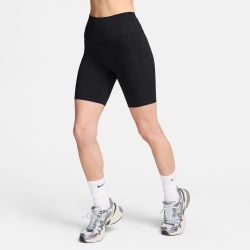 Nike W NK DF ONE HR 8IN PKT SHORT, ženske tajice za fitnes, crna
