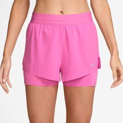 Nike W NK SWIFT DF MR 2N1 SHRT, ženske tajice za trčanje, roza