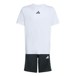 Adidas J TR-ES 3S SET, trenirka, bijela