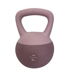 Terinda SOFT KETTLEBELL 6 KG, utezi fitnes, ljubičasta