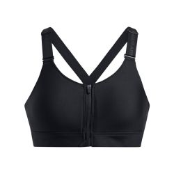 Under Armour INFINITY HIGH ZIP 2.0 BRA, ženski sportski top, crna
