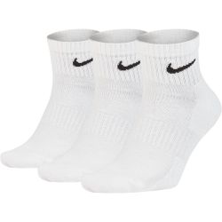Nike U NK EVERYDAY CUSH ANKLE 3PR, muške čarape za fitnes, bijela