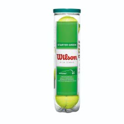 Wilson STARTER PLAY GREEN 4ER, teniska loptica, žuta