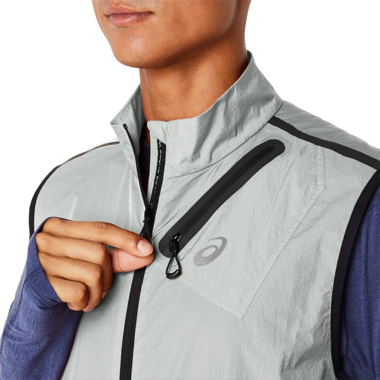 Asics METARUN PACKABLE VEST, muški prsluk, siva