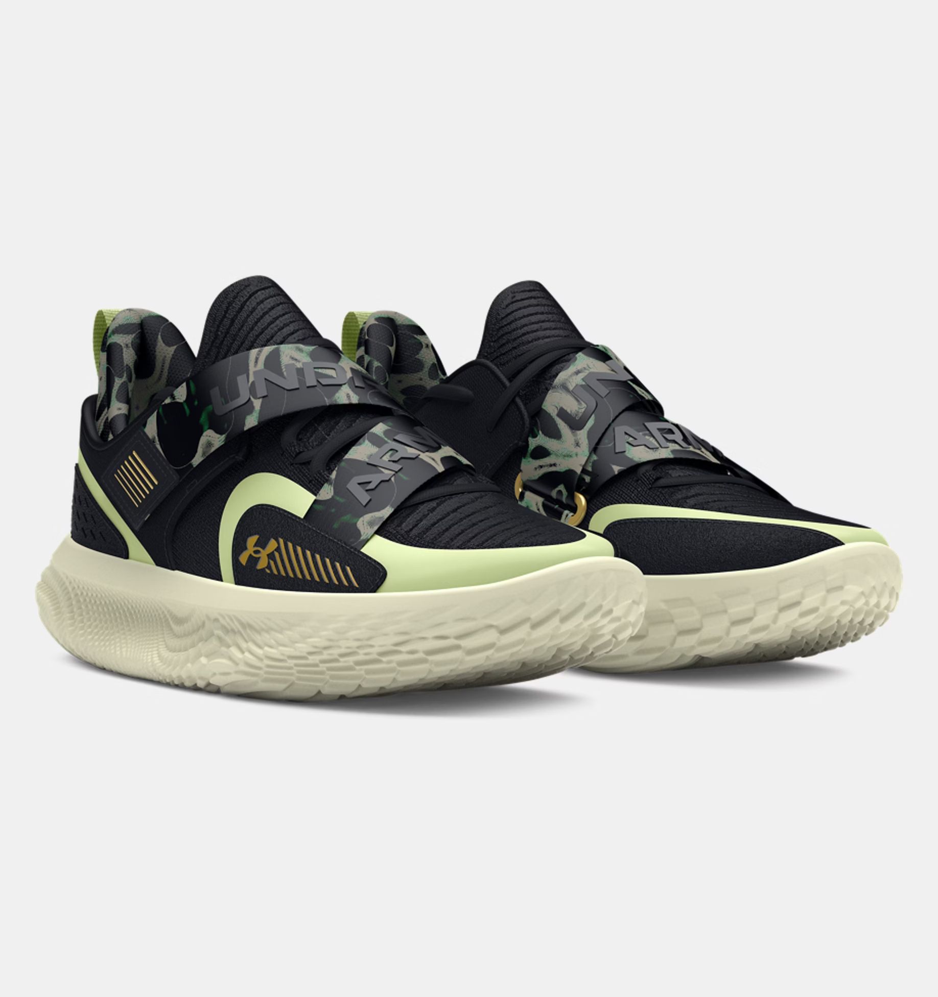 Under Armour FLOW FUTR X 4 CAMO, muške tenisice za košarku, crna