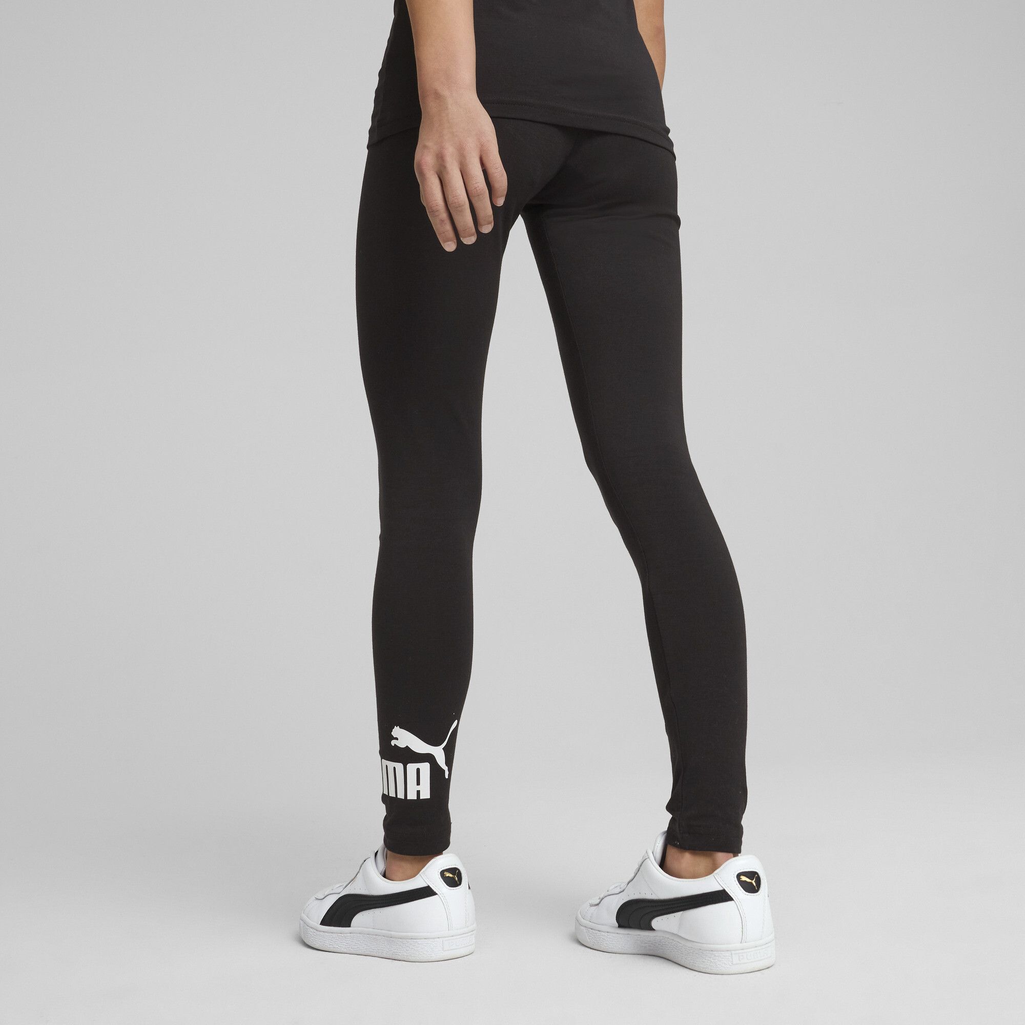 Puma ESS NO. 1 LOGO LEGGINGS G, dječje tajice, crna