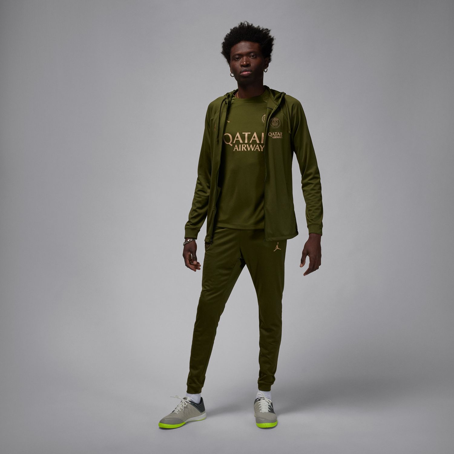 Nike PSG MNK DF STRKHD TRKSUIT K4TH mu ka trenirka za nogomet zelena Intersport