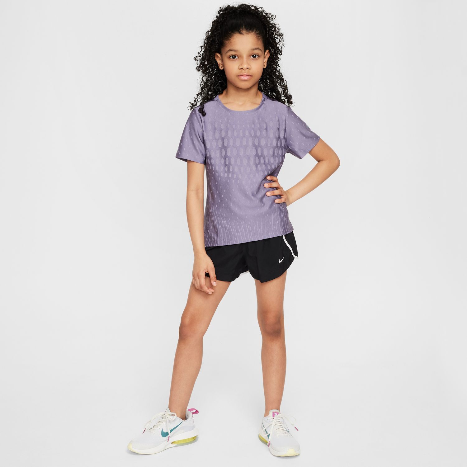 Nike G NK DFADV SS TOP, dječja majica, ljubičasta