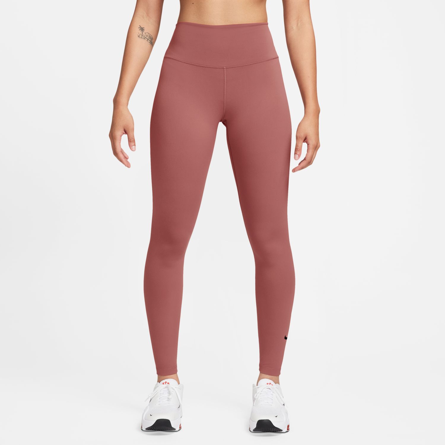 Nike W NK DF ONE HR TIGHT, ženske tajice za fitnes, crvena
