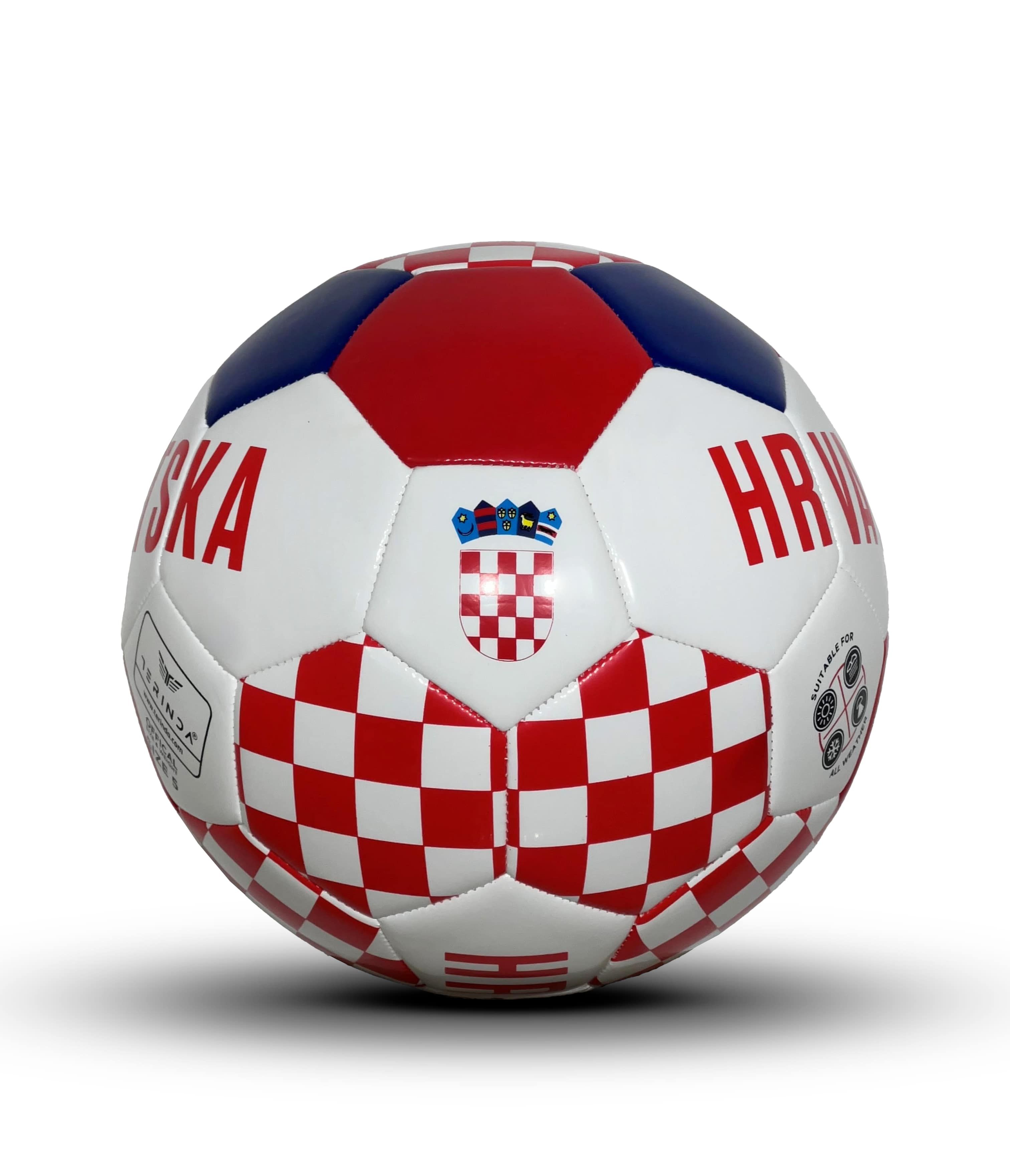 Terinda FOOTBALL HRVATSKA BALL, nogometna lopta, crvena