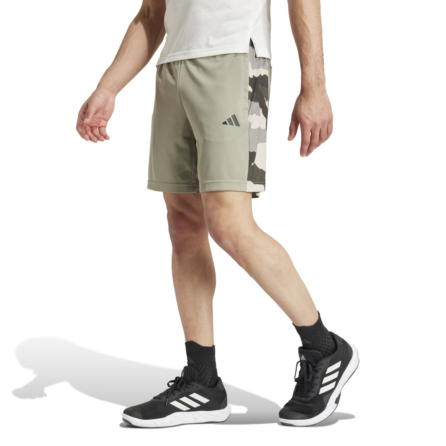 Adidas CAMO SHORT, muške fitnes hlače, bež