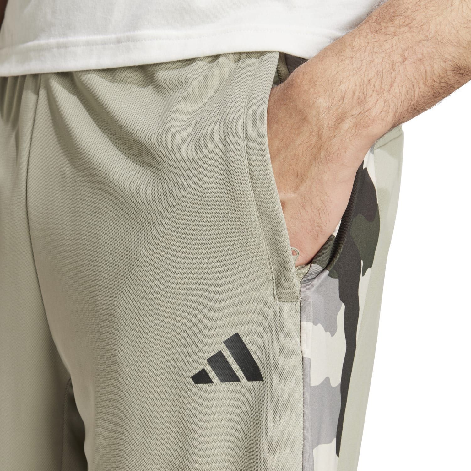 Adidas CAMO SHORT, muške fitnes hlače, bež