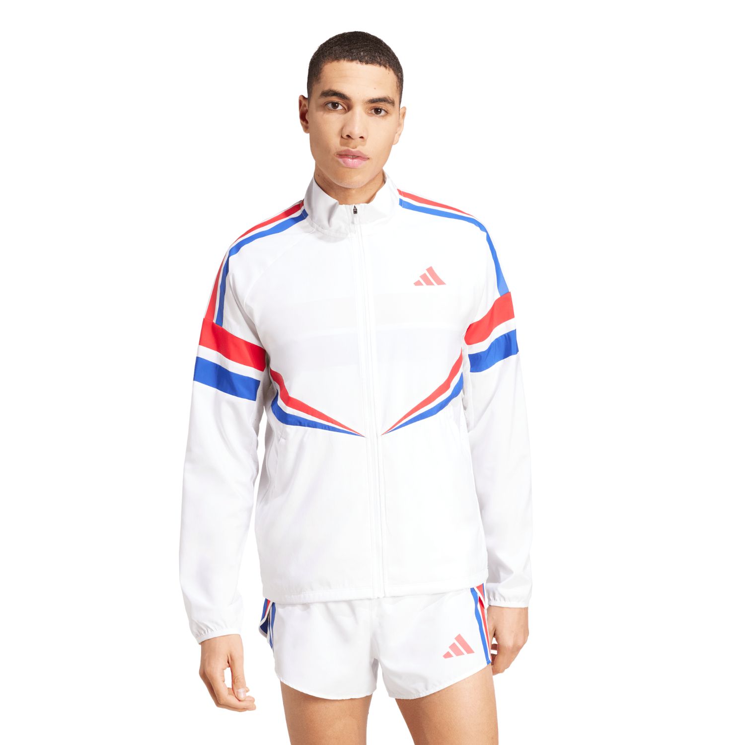 Adidas ADIZERO R JKT M, muška jakna za trčanje, bijela