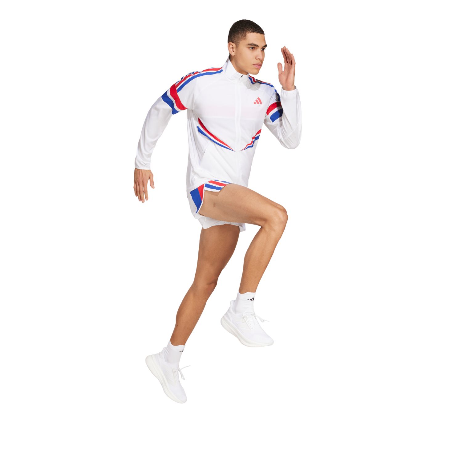 Adidas ADIZERO R JKT M, muška jakna za trčanje, bijela