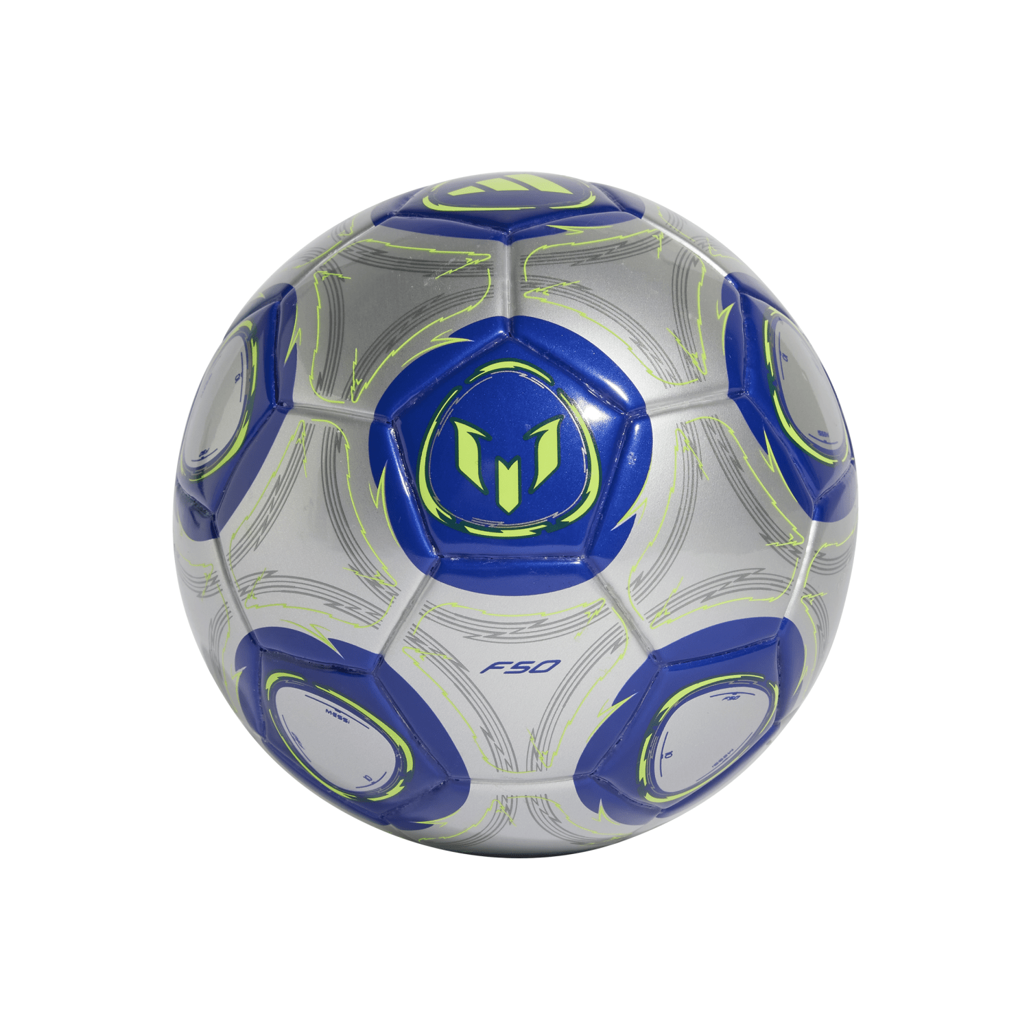 Adidas MESSI MINI, lopta nogometna mini, srebrna