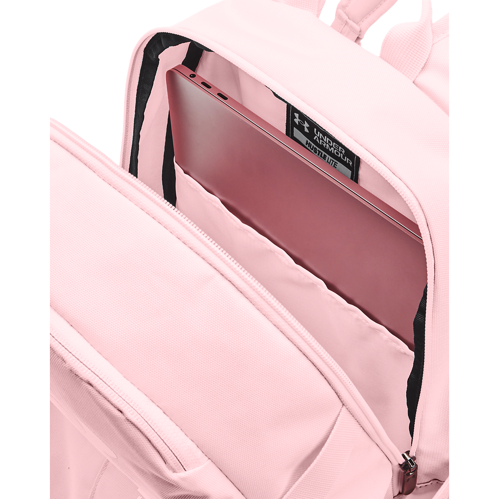 Under armour online hustle backpack pink
