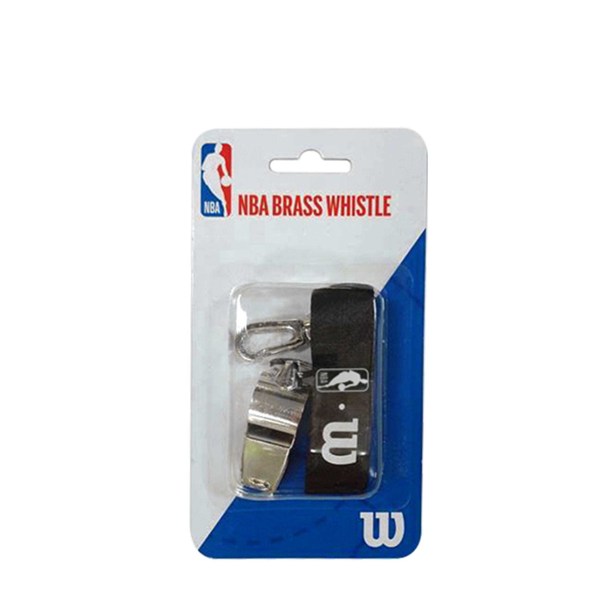 Wilson NBA BRASS WHISTLE WITH LANYARD, zviždaljka, srebrna