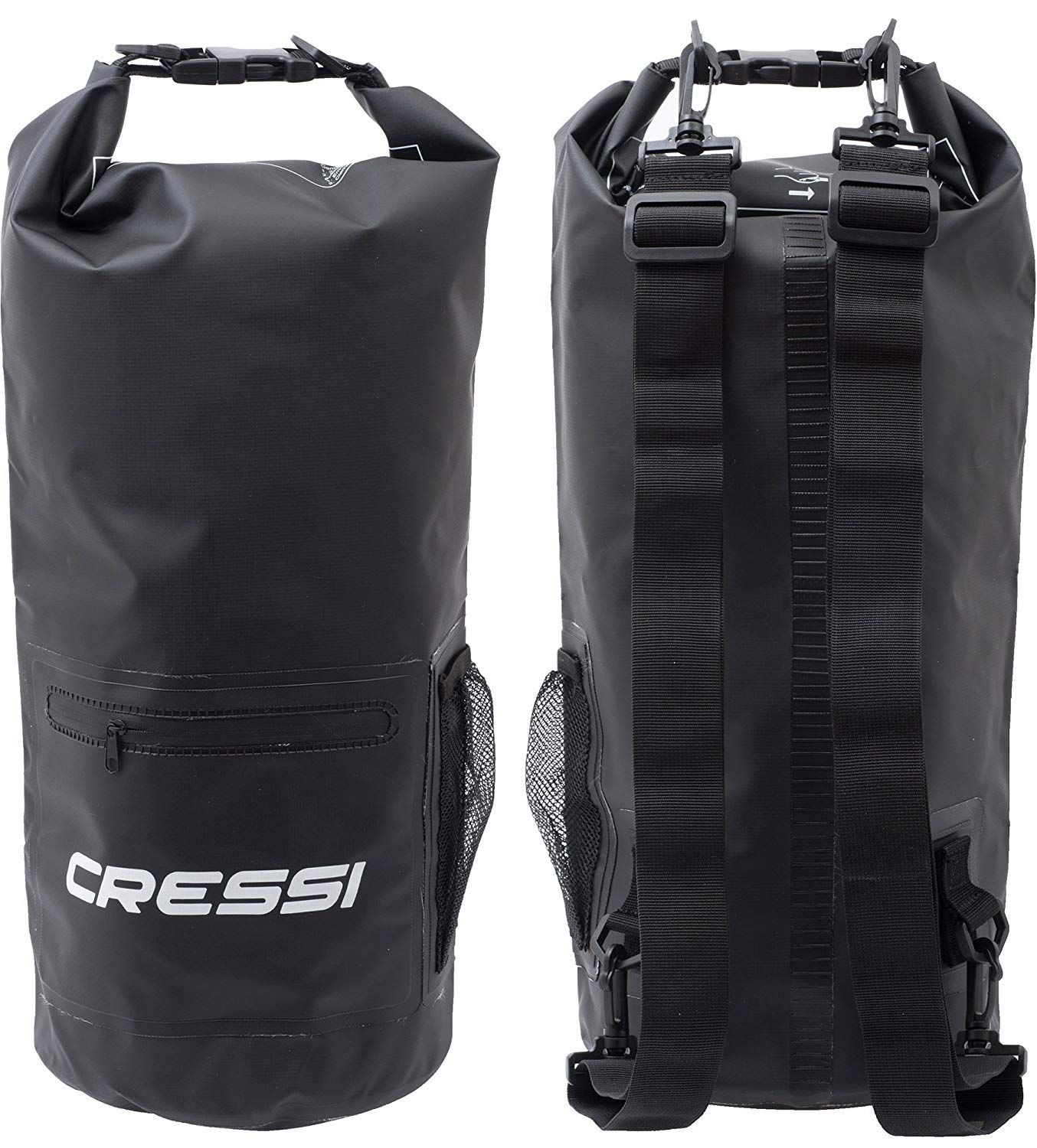 Cressi Sub DRY BAG WITH ZIP 20L, crna