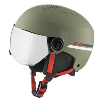 Alpina ZUPO VISOR Q-LITE, dječja skijaška kaciga, zelena