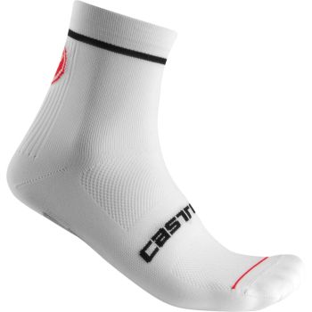 Castelli ENTRATA 9, muške čarape za biciklizam, bijela