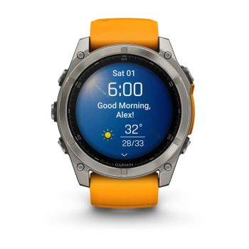 Garmin FENIX 8 AMOLED SAPPHIRE - 51 MM, sat sportski, narančasta