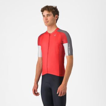 Castelli ENTRATA 6, muška majica za biciklizam, crvena