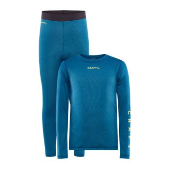 Craft CORE WARM BASELAYER SET J, dječje donje rublje set, plava