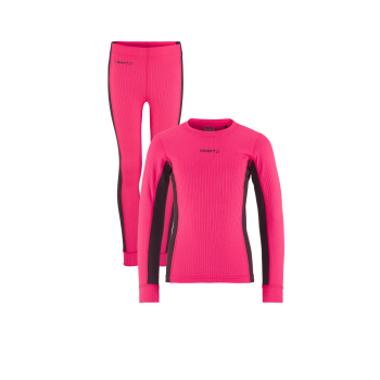 Craft CORE DRY BASELAYER SET J, dječje donje rublje set, roza