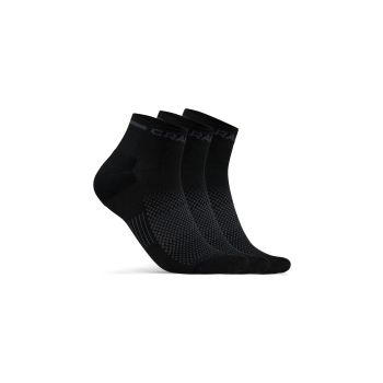 Craft CORE DRY MID SOCK 3-PACK, muške kratke čarape, crna