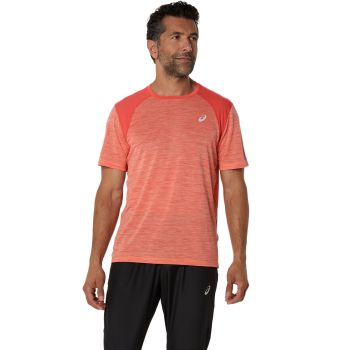 Asics ROAD SS TOP, muška majica za trčanje, crvena