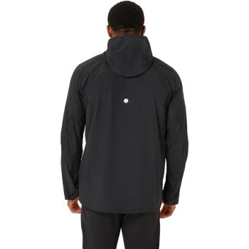 Asics ROAD PACKABLE JACKET, muška jakna za trčanje, crna