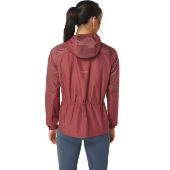 Asics NAGINO PACKABLE RUN JACKET, ženska jakna za trčanje, crvena