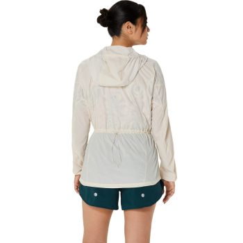 Asics ROAD PACKABLE JACKET, ženska jakna za trčanje, bež