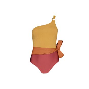 Barts RIOOS ONE SHOULDER ONE PIECE, ženski kupaći kostim jednodjelni, crvena